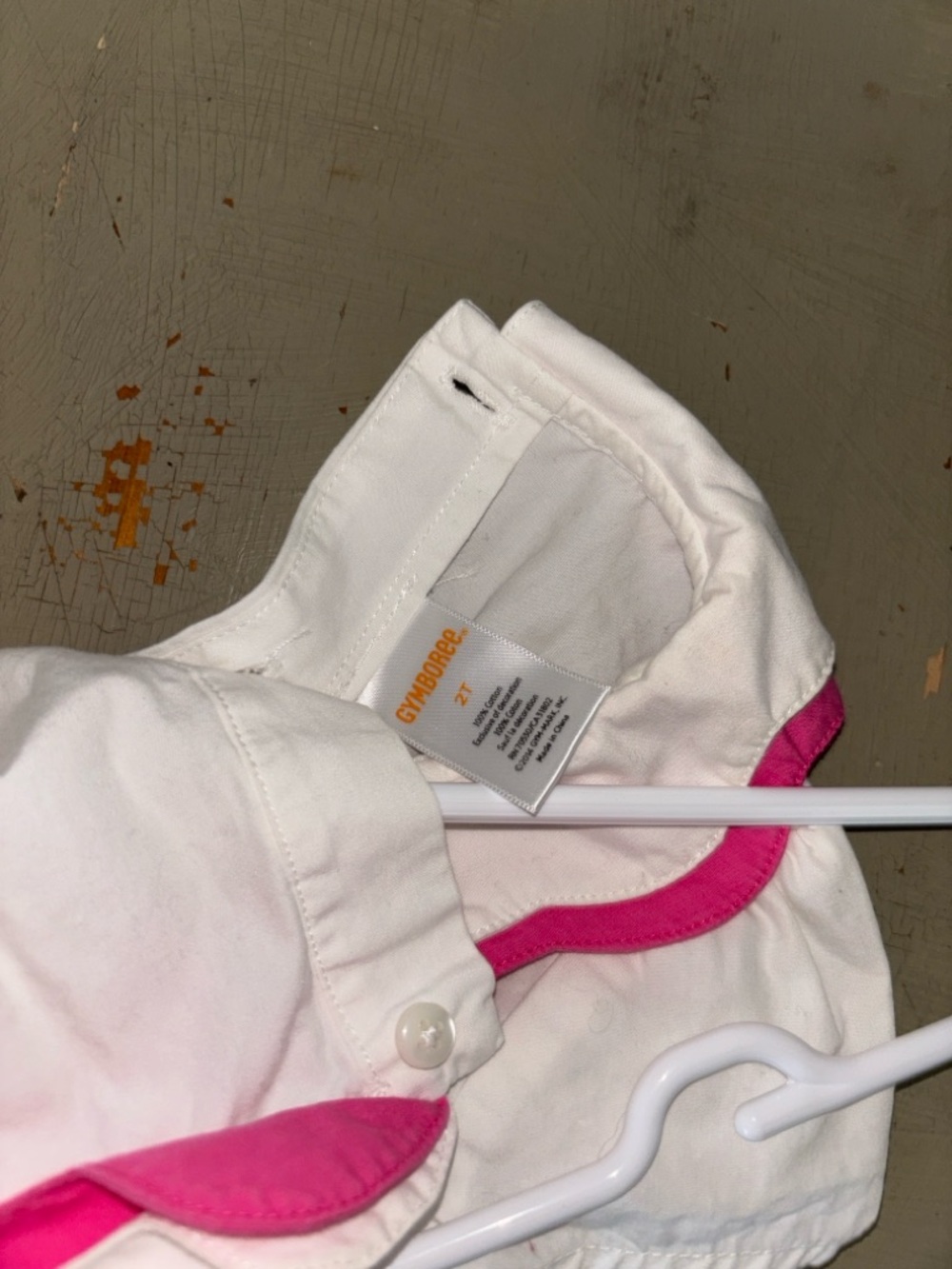 Gymboree White Dress with Pink and Navy Sailboat Trim - Picture 5 of 5